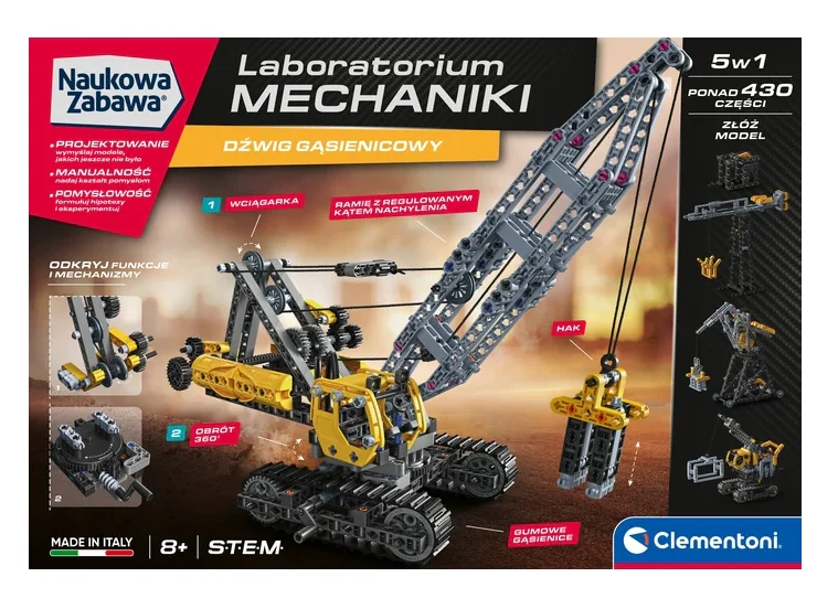 Clementoni mehanički laboratorij gusjenična dizalica 50402_4