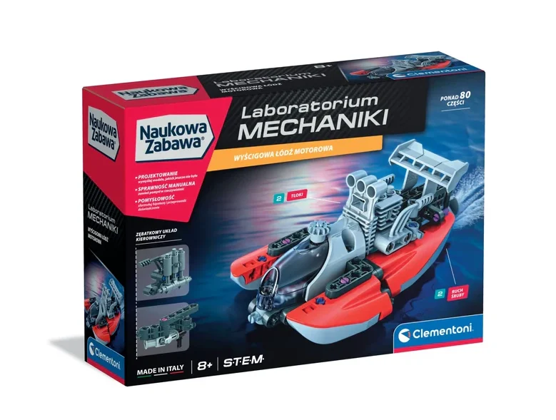 Clementoni mehanički laboratorij trkaći motorni brod 50247_7