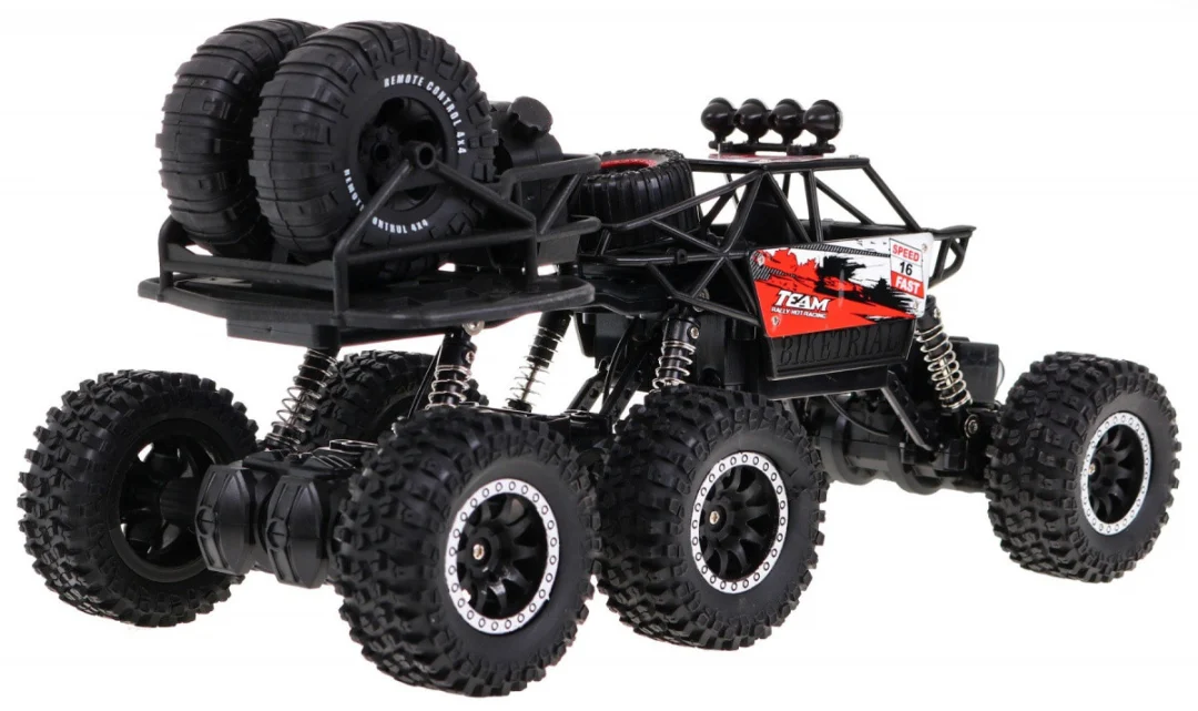 Crawler High za djecu 8+ Model na daljinsko upravljanje 1:14 6x6 pogon + rezervni kotači_4