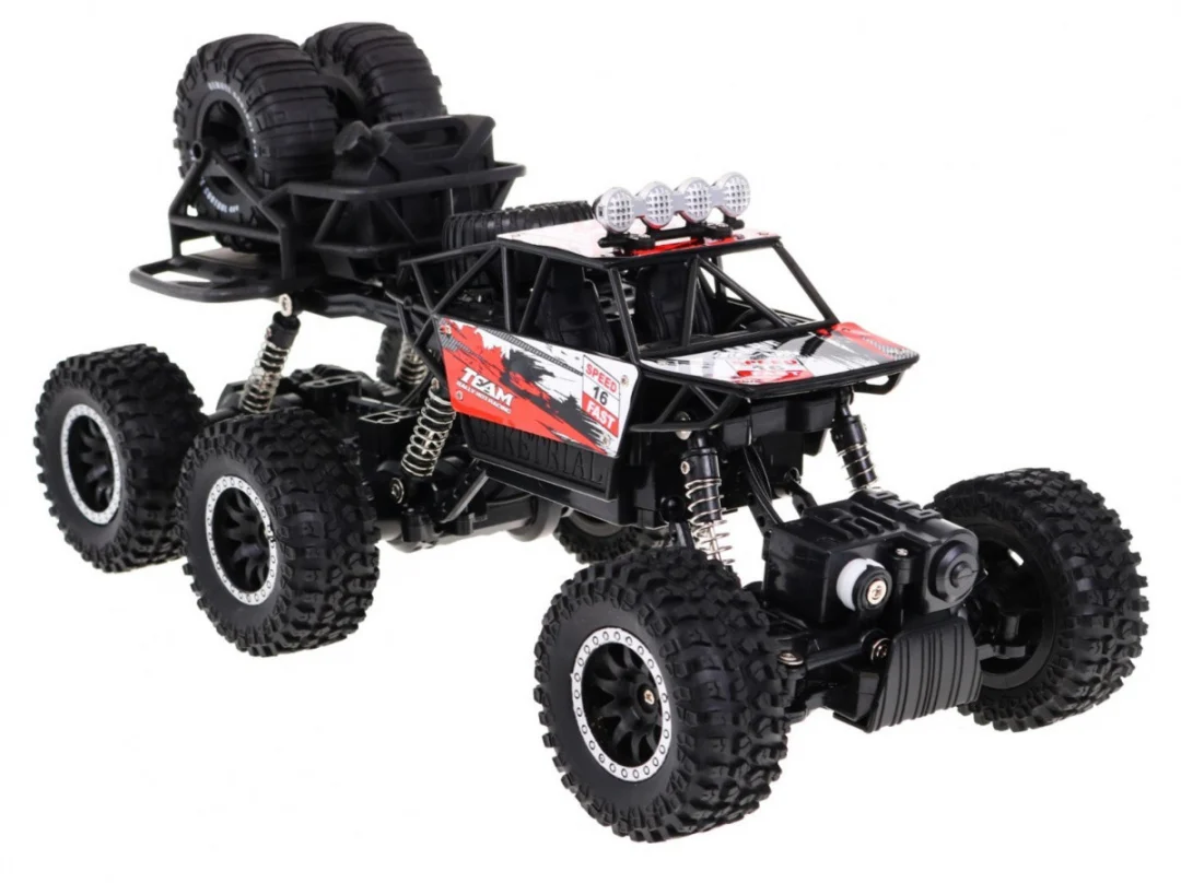 Crawler High za djecu 8+ Model na daljinsko upravljanje 1:14 6x6 pogon + rezervni kotači_5