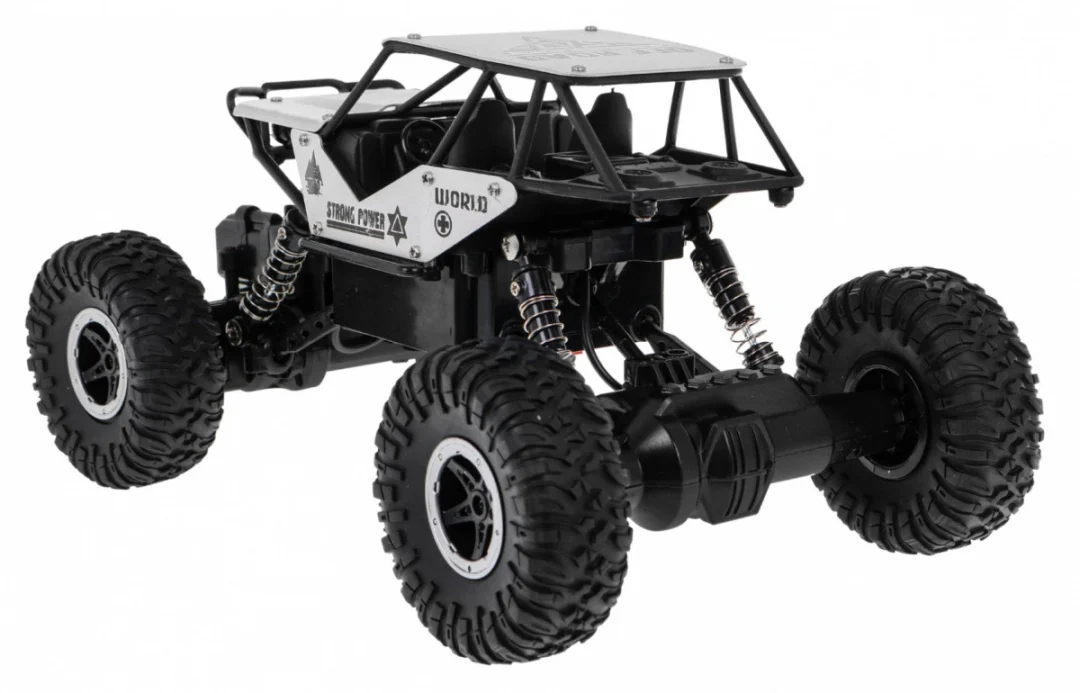 Crawler Monster za djecu 6, model na daljinsko upravljanje, srebrni, 1:18, ekstremna vožnja_3