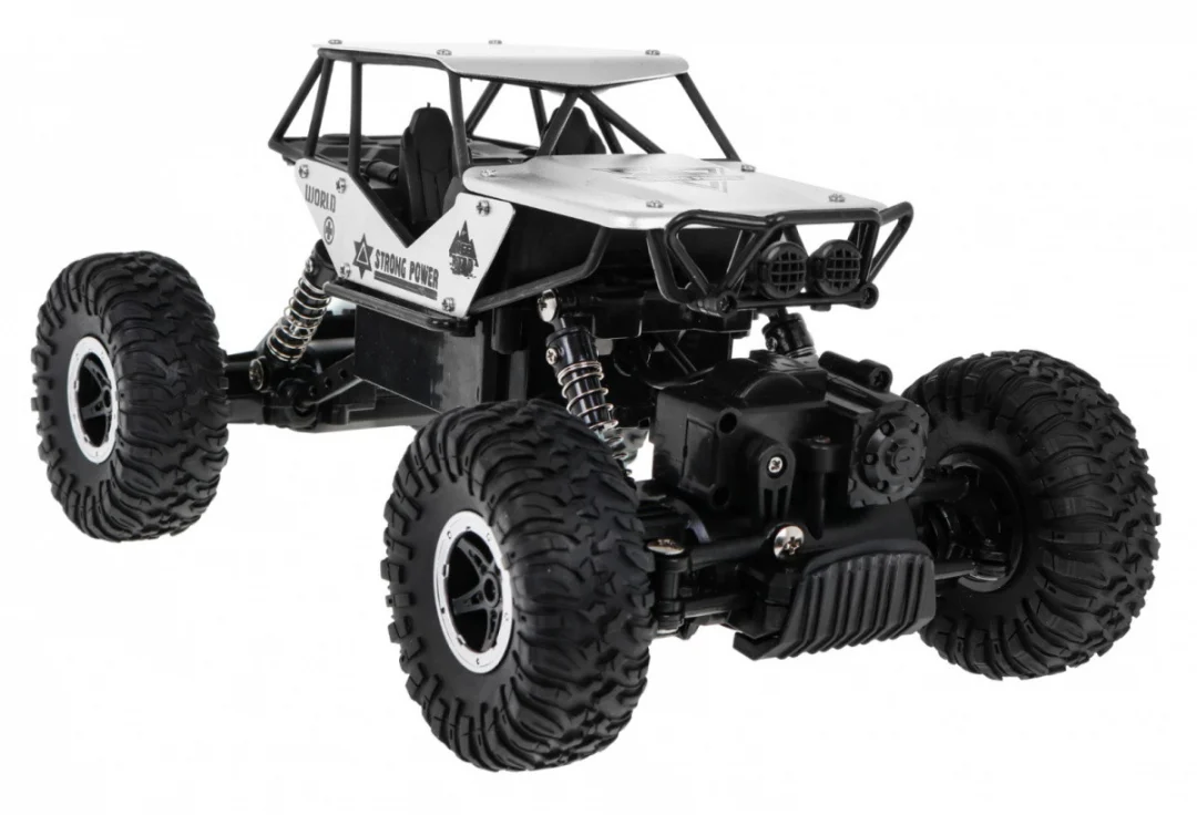 Crawler Monster za djecu 6, model na daljinsko upravljanje, srebrni, 1:18, ekstremna vožnja_5