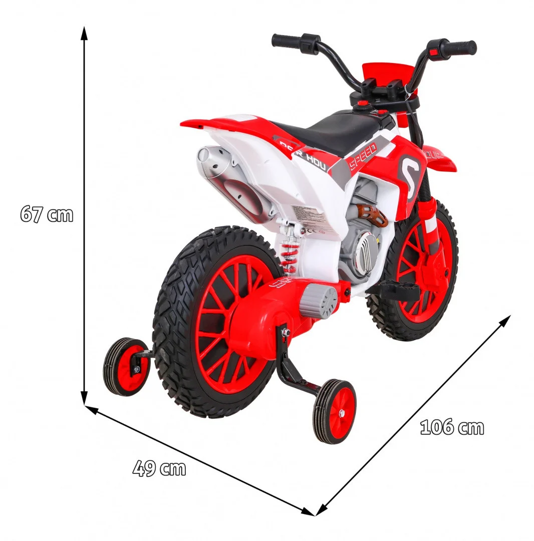 Cross Super Speed Crveni motocikl, crvena motor na akumulator_2