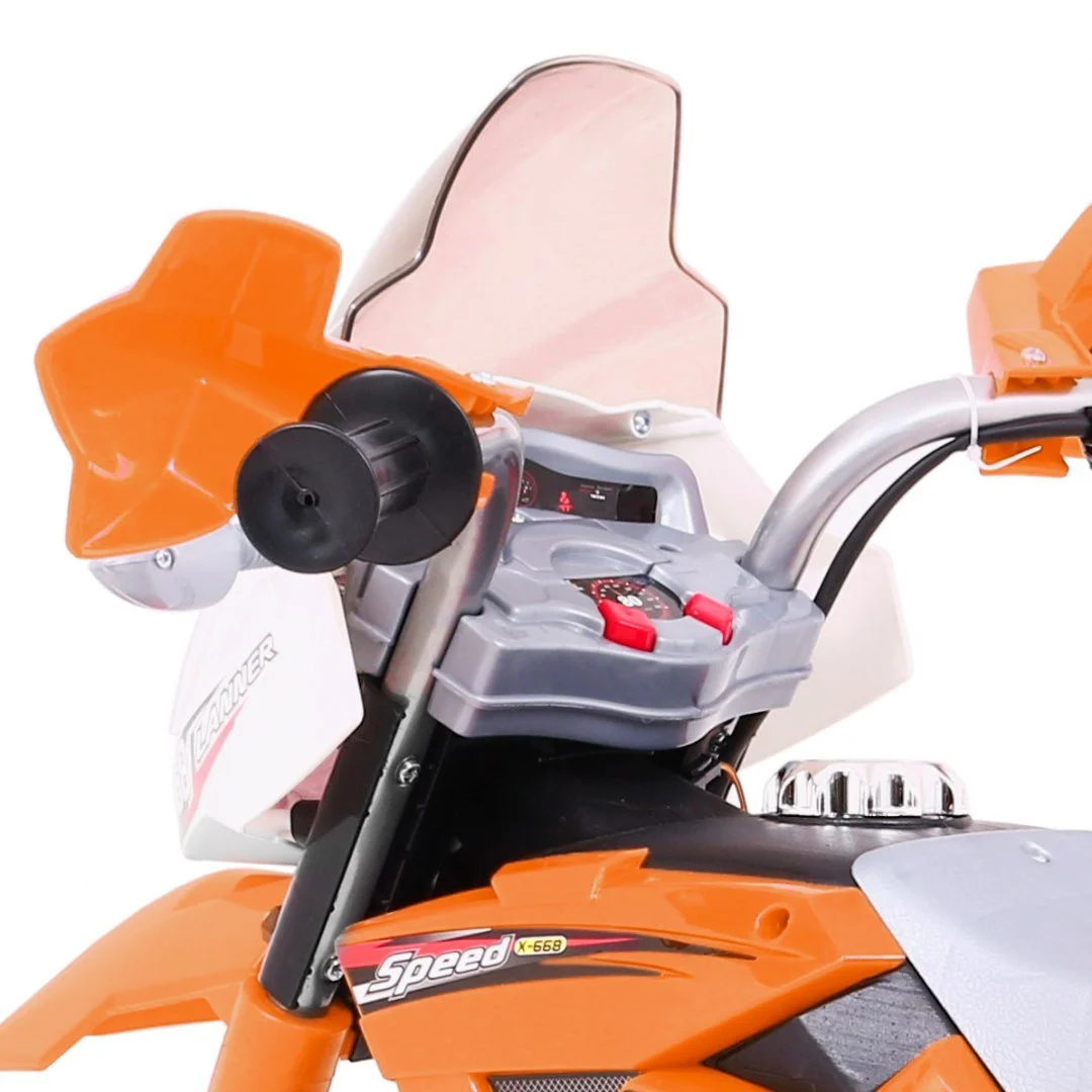 Cross motocikl na akumulator, narančasti motor na akumulator_12