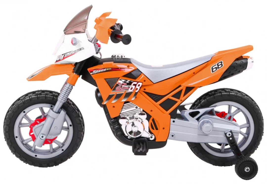 Cross motocikl na akumulator, narančasti motor na akumulator_4