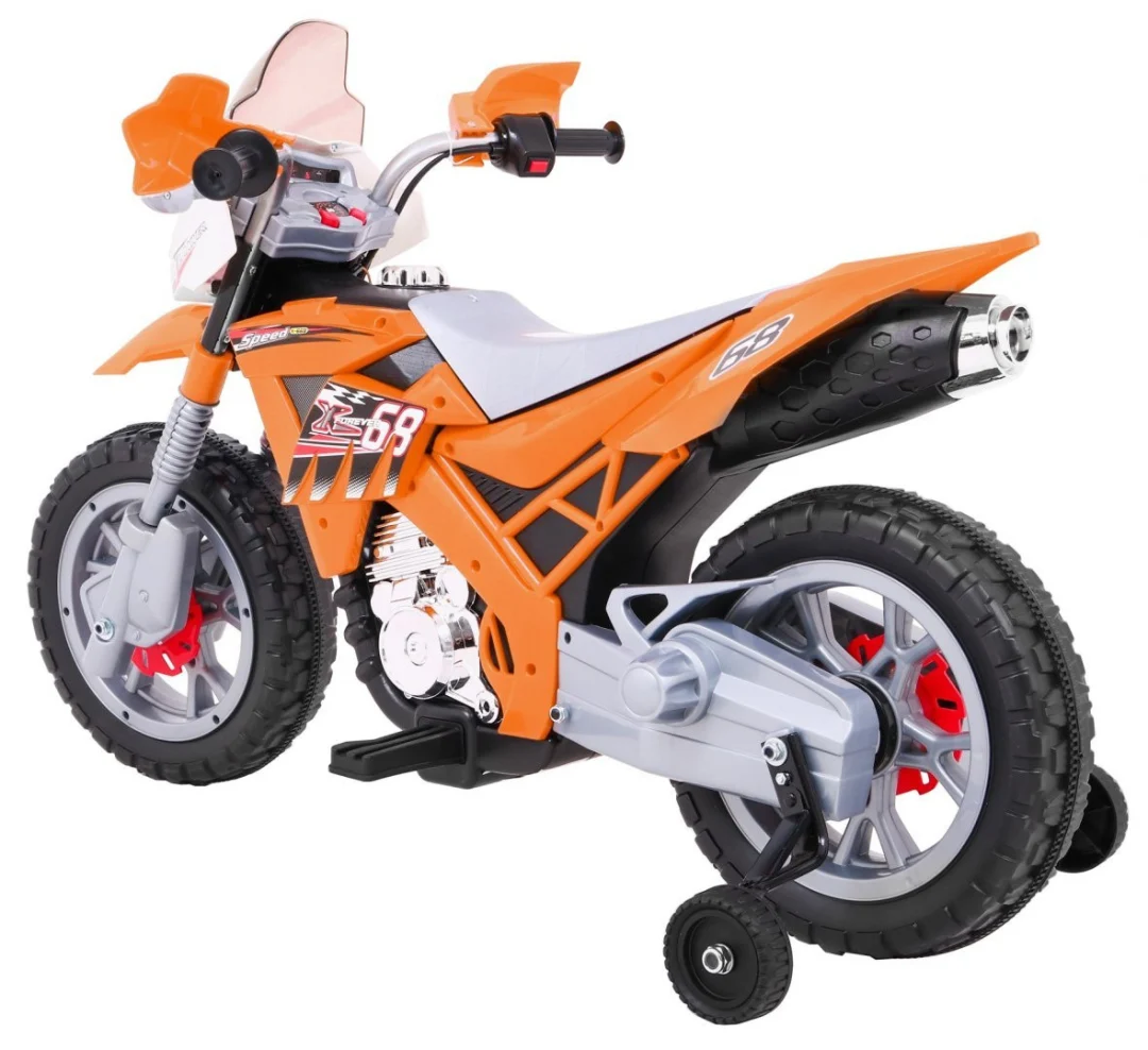 Cross motocikl na akumulator, narančasti motor na akumulator_5
