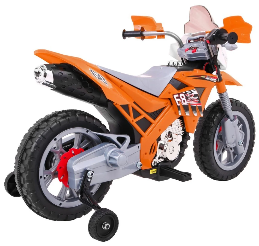 Cross motocikl na akumulator, narančasti motor na akumulator_7