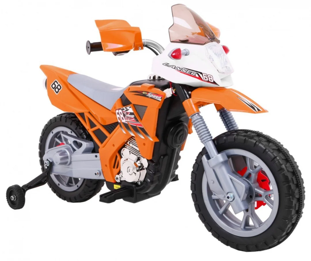 Cross motocikl na akumulator, narančasti motor na akumulator_8