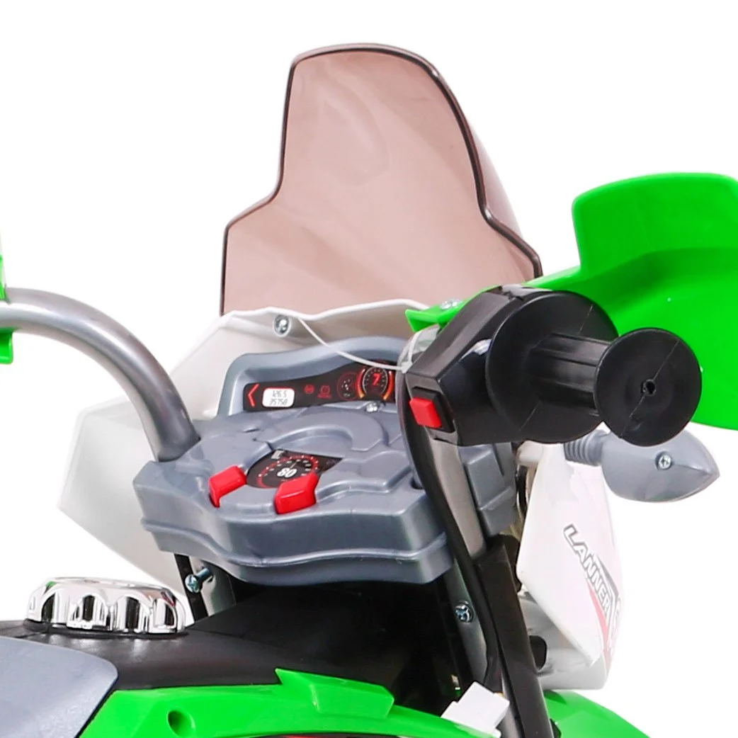Cross motocikl na akumulator, zeleni motor na akumulator_11