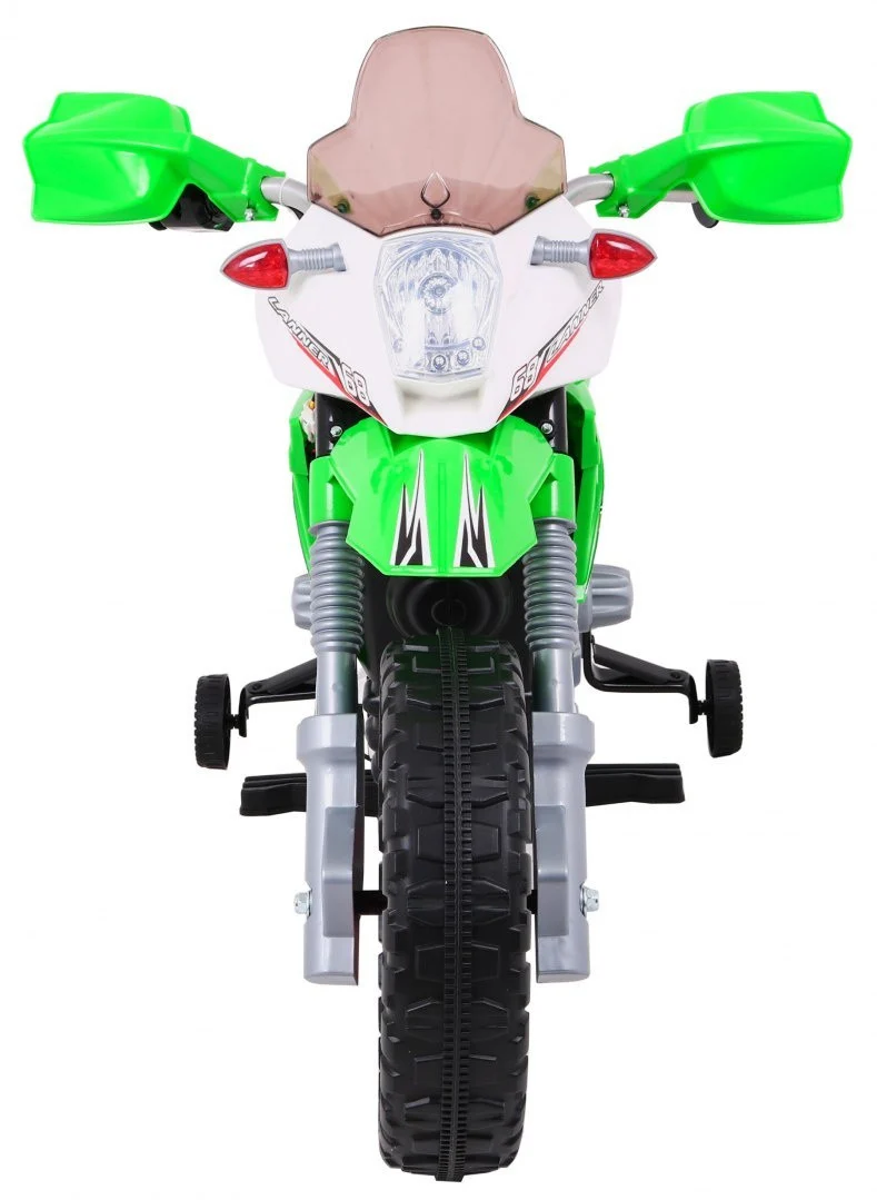 Cross motocikl na akumulator, zeleni motor na akumulator_3
