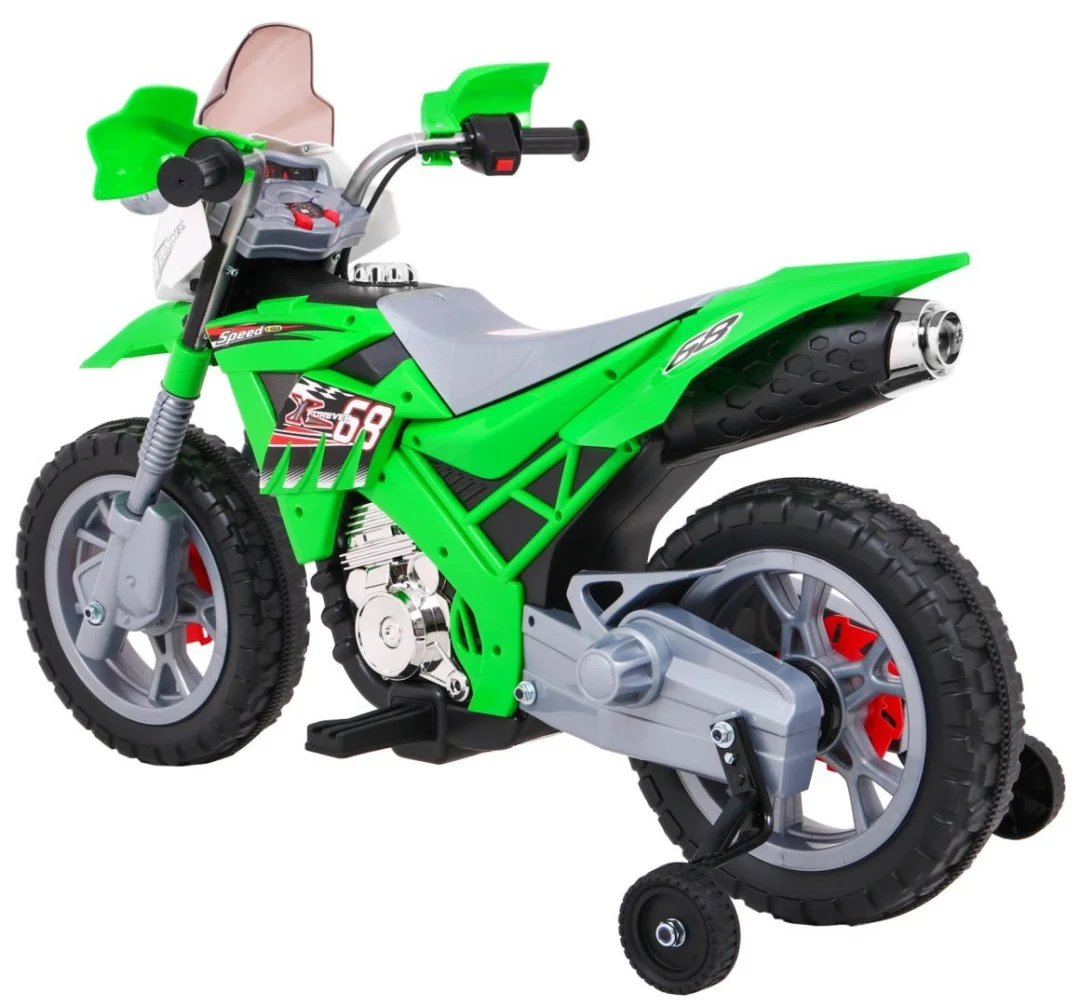 Cross motocikl na akumulator, zeleni motor na akumulator_4