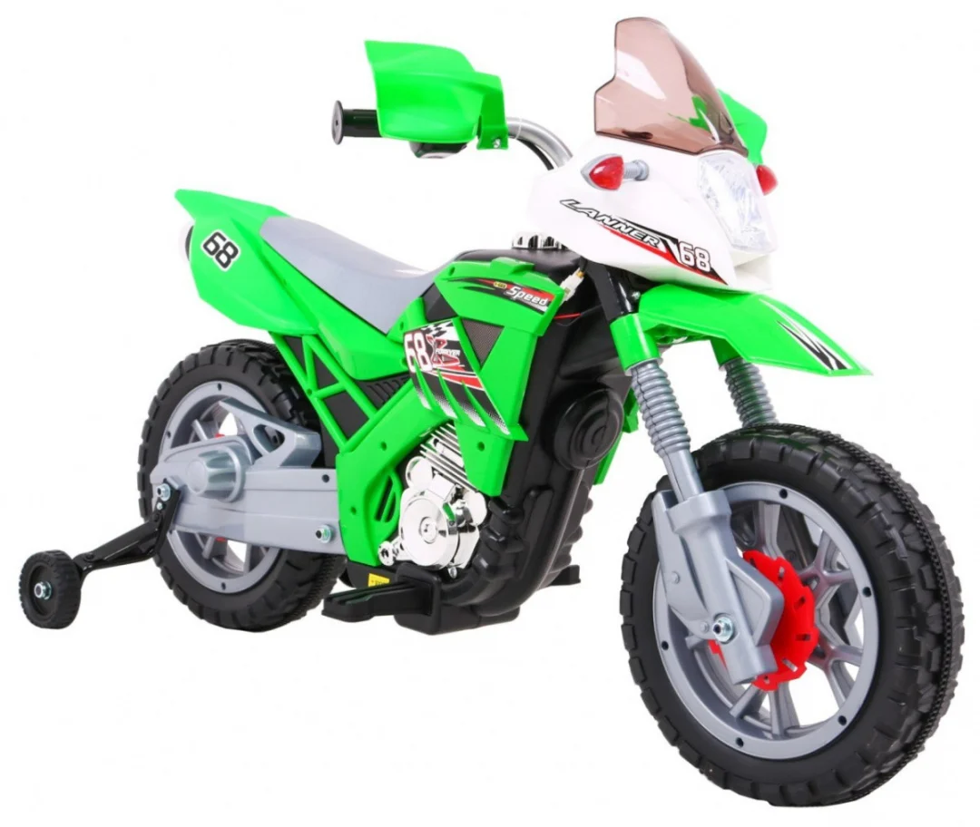 Cross motocikl na akumulator, zeleni motor na akumulator_8