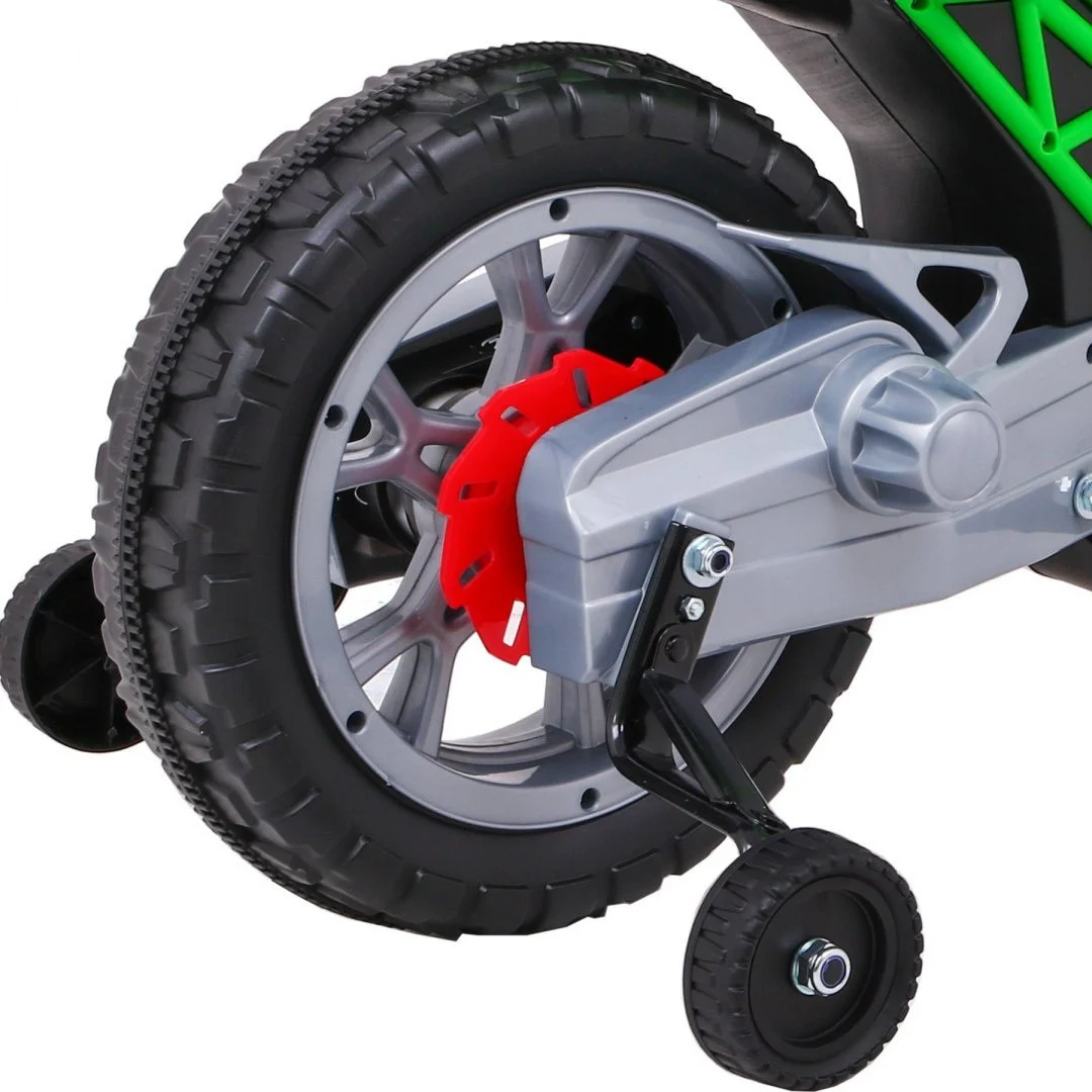 Cross motocikl na akumulator, zeleni motor na akumulator_9