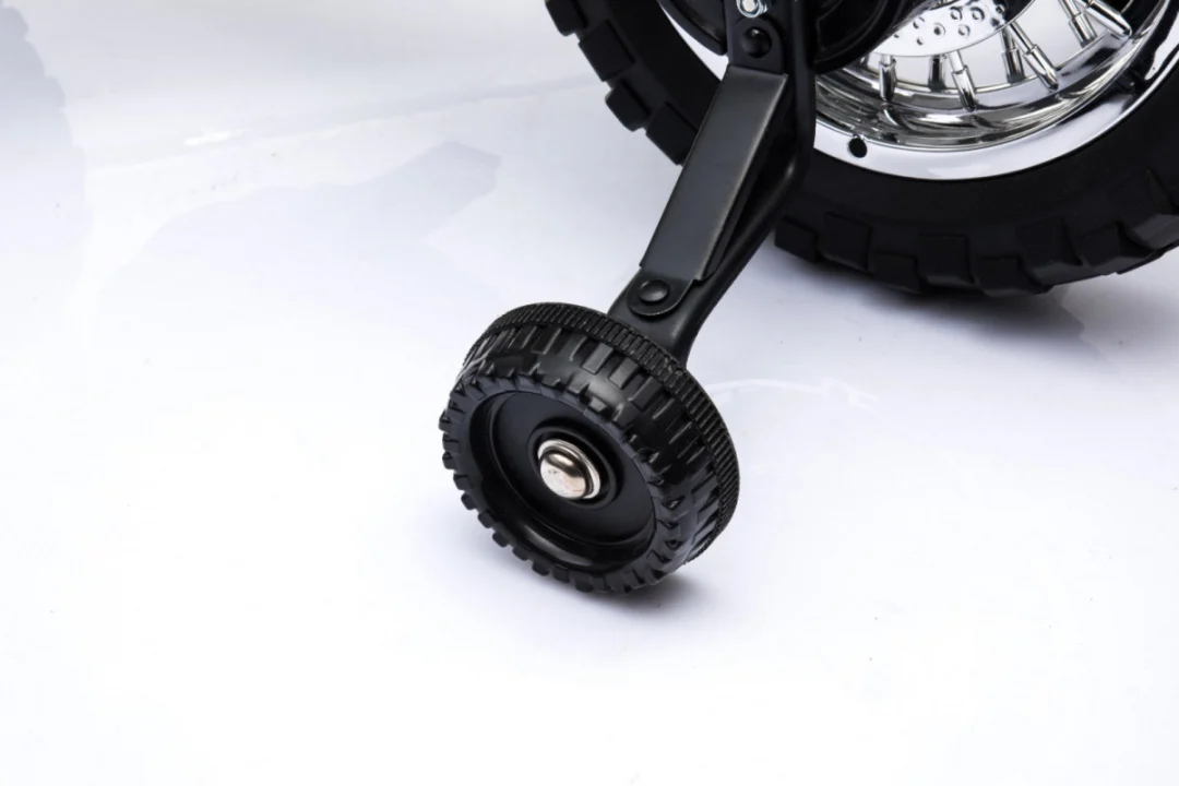 Cross motocikl za djecu na baterije, zelena boja + pomoćni kotači + LED zvukovi motor na akumulator_10