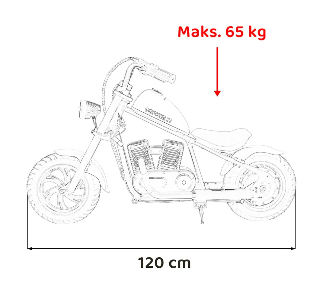 Cruiser 12 Plavo motorno vozilo motor na akumulator_3