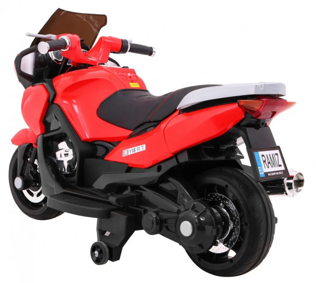 Crveni trkački motor, crvena motor na akumulator_4