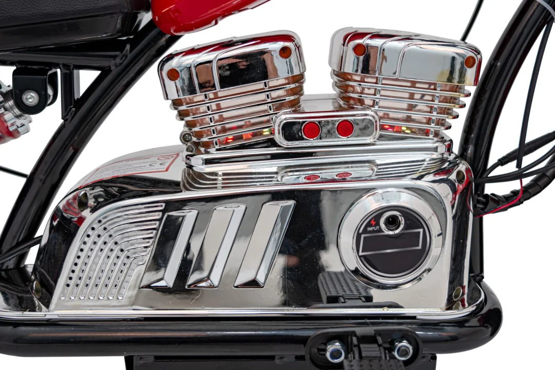 Crveno motorno vozilo Chopper Warrior motor na akumulator_18