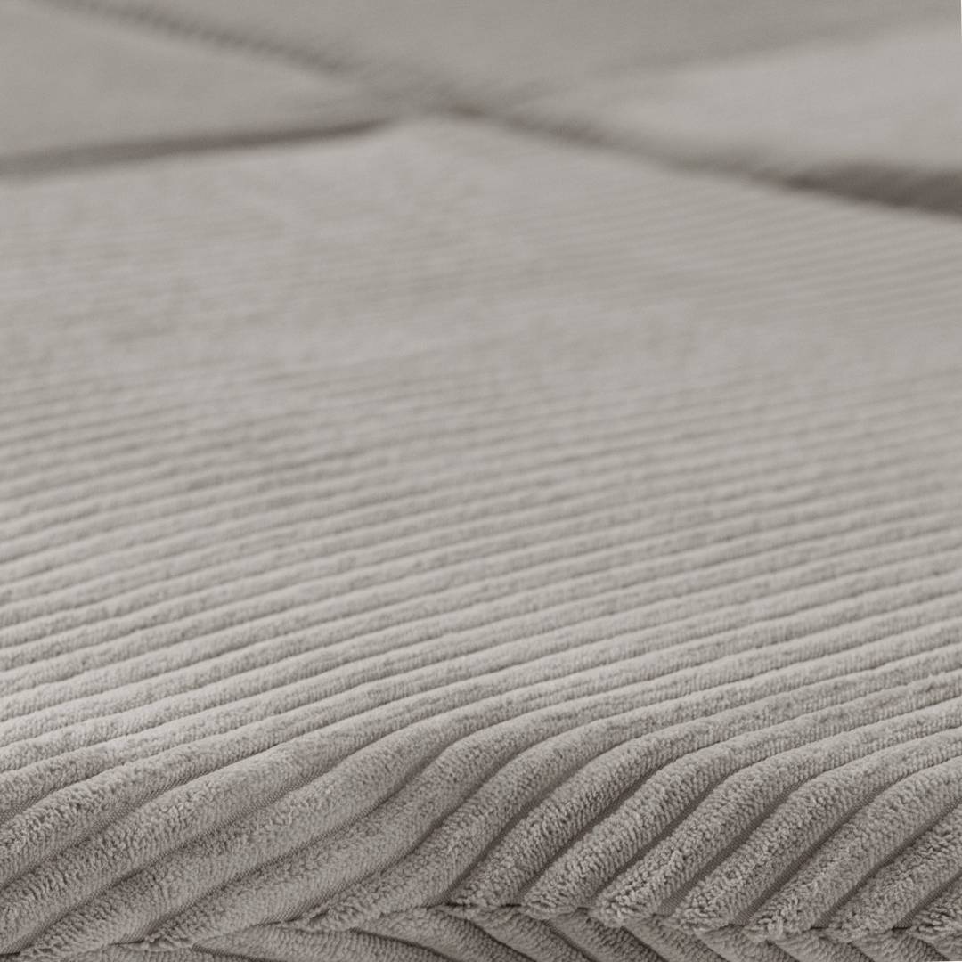 Cvjetna podloga Plush Nest, 115x115x5cm, bež, vrhunski kord, pahuljasti cvijet_6