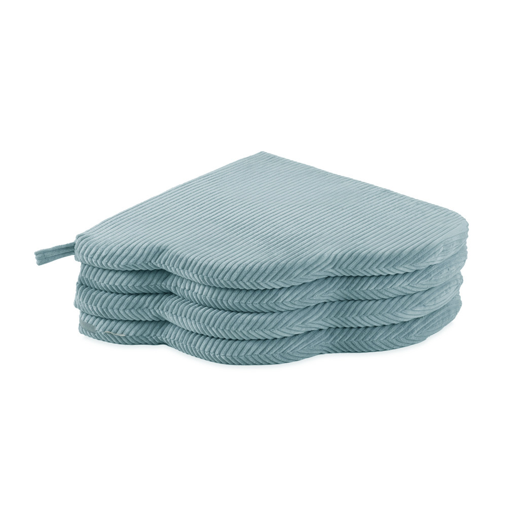 Cvjetna podloga Plush Nest, 115x115x5cm, plava, vrhunski kord, pahuljasti cvijet_4