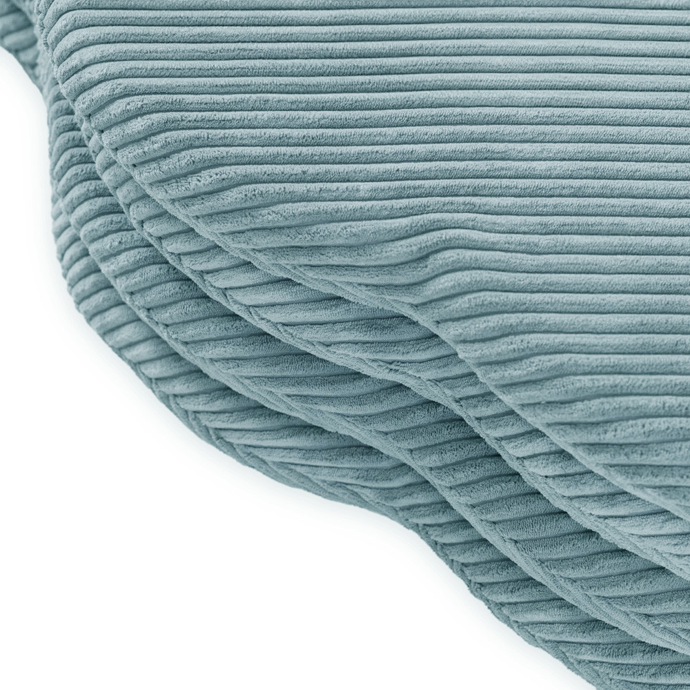 Cvjetna podloga Plush Nest, 115x115x5cm, plava, vrhunski kord, pahuljasti cvijet_7