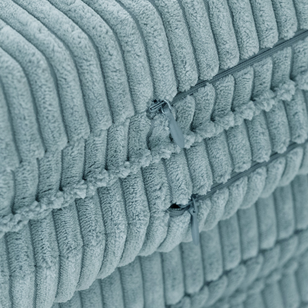 Cvjetna podloga Plush Nest, 115x115x5cm, plava, vrhunski kord, pahuljasti cvijet_8