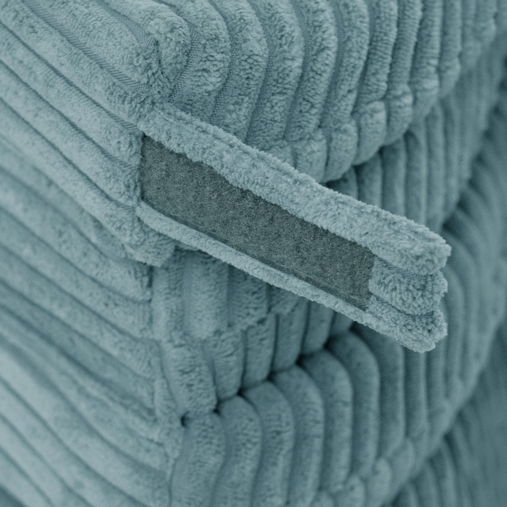 Cvjetna podloga Plush Nest, 115x115x5cm, plava, vrhunski kord, pahuljasti cvijet_9