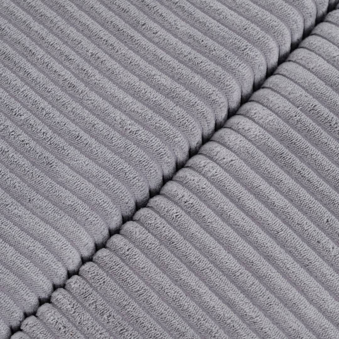 Cvjetna podloga Plush Nest, 115x115x5cm, siva, vrhunski kord, pahuljasti cvijet_2
