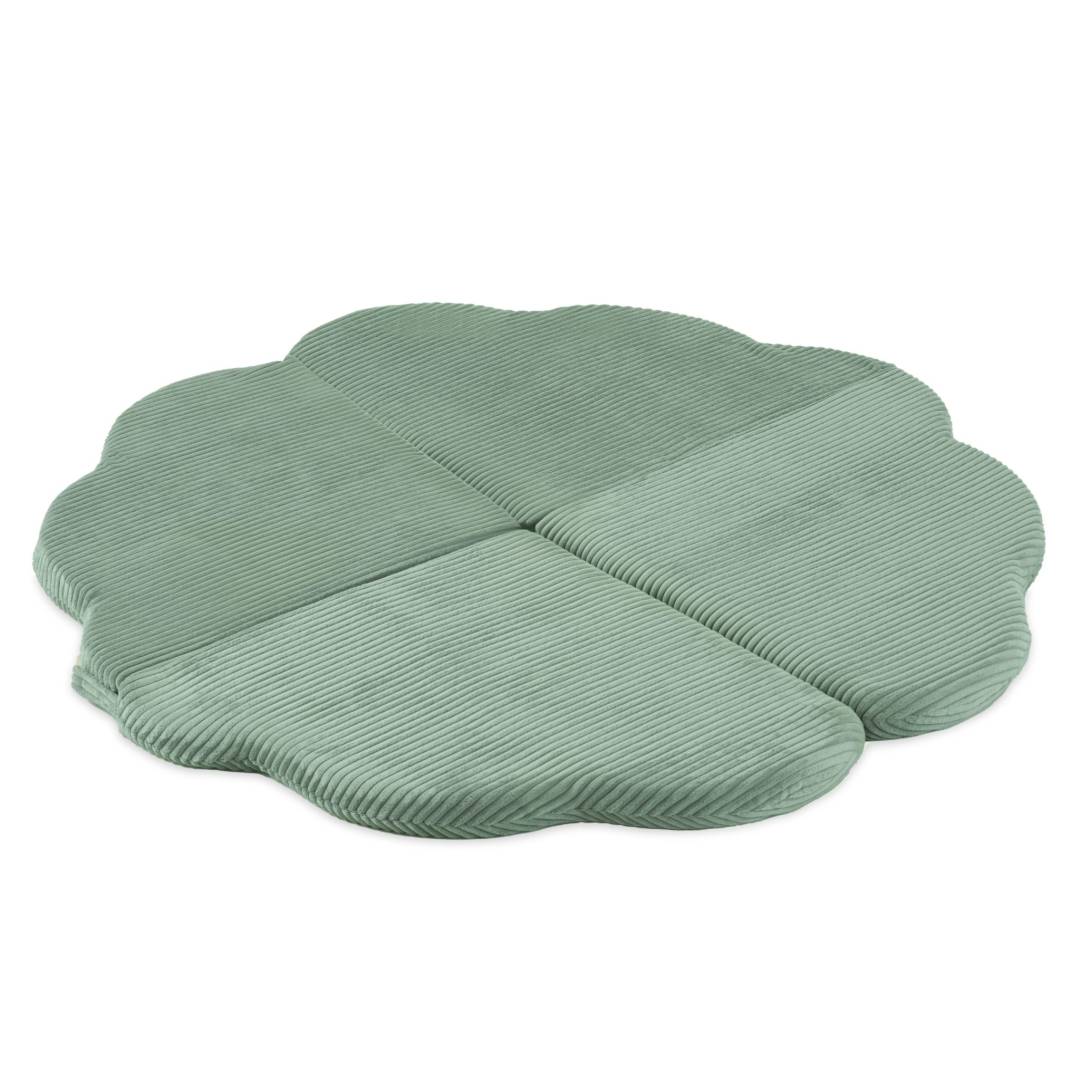 Cvjetna podloga Plush Nest, 115x115x5cm, zelena, vrhunski kord, pahuljasti cvijet_1