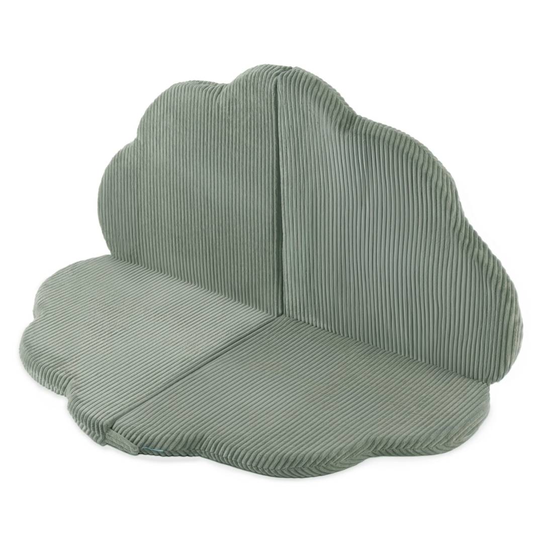 Cvjetna podloga Plush Nest, 115x115x5cm, zelena, vrhunski kord, pahuljasti cvijet_3