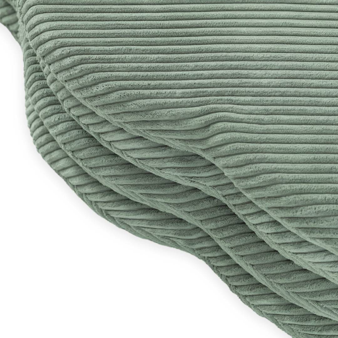 Cvjetna podloga Plush Nest, 115x115x5cm, zelena, vrhunski kord, pahuljasti cvijet_7