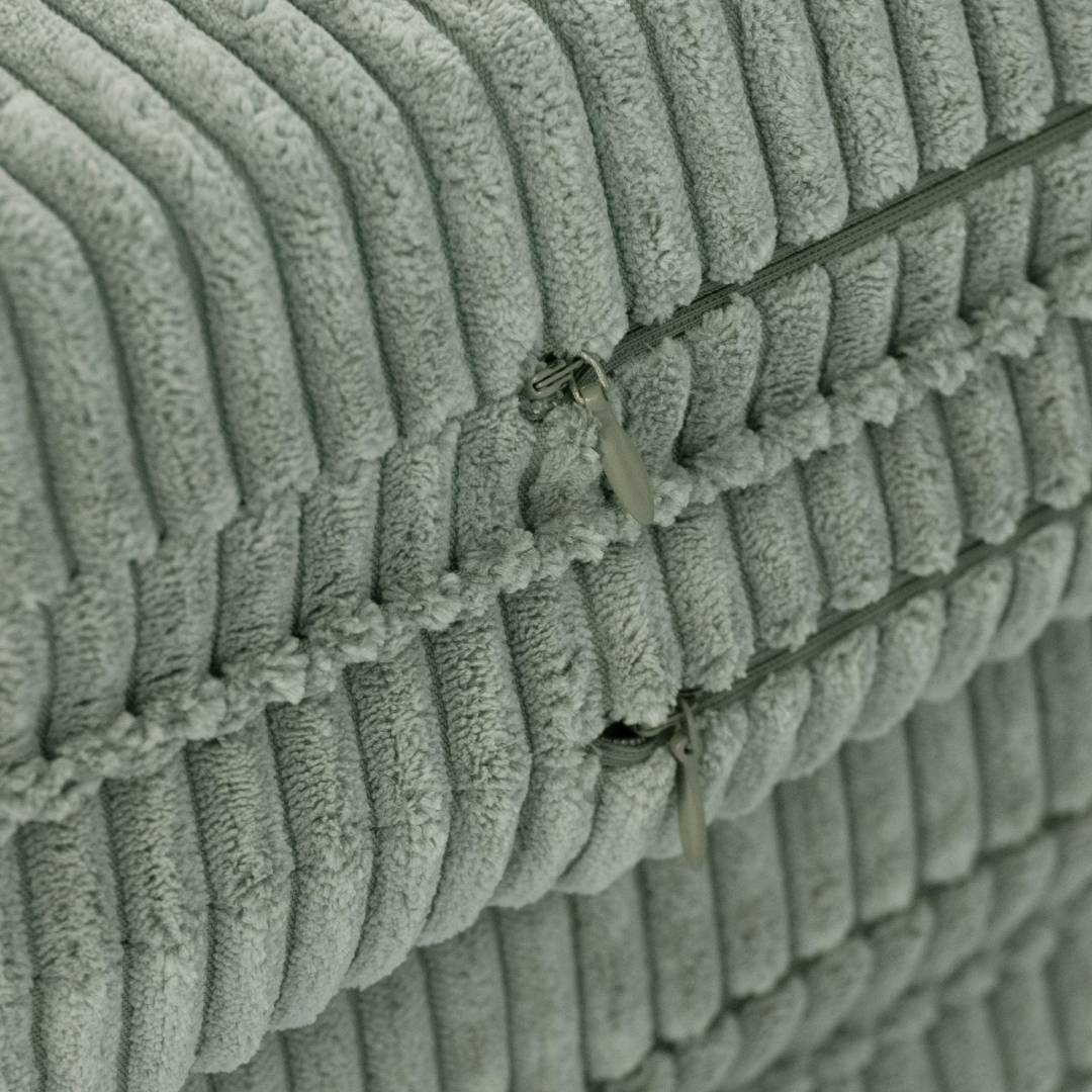 Cvjetna podloga Plush Nest, 115x115x5cm, zelena, vrhunski kord, pahuljasti cvijet_8