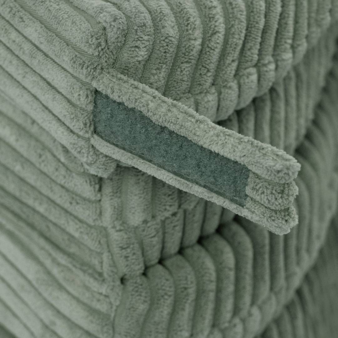 Cvjetna podloga Plush Nest, 115x115x5cm, zelena, vrhunski kord, pahuljasti cvijet_9