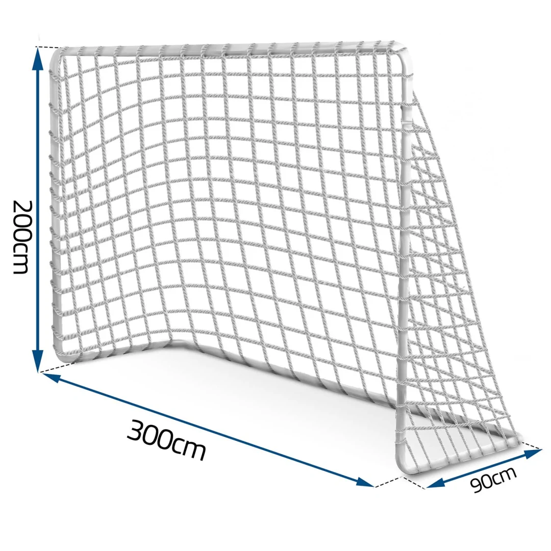 Čvrsta mreža za nogometni gol Neo-Sport 300 × 200 × 90 cm_2