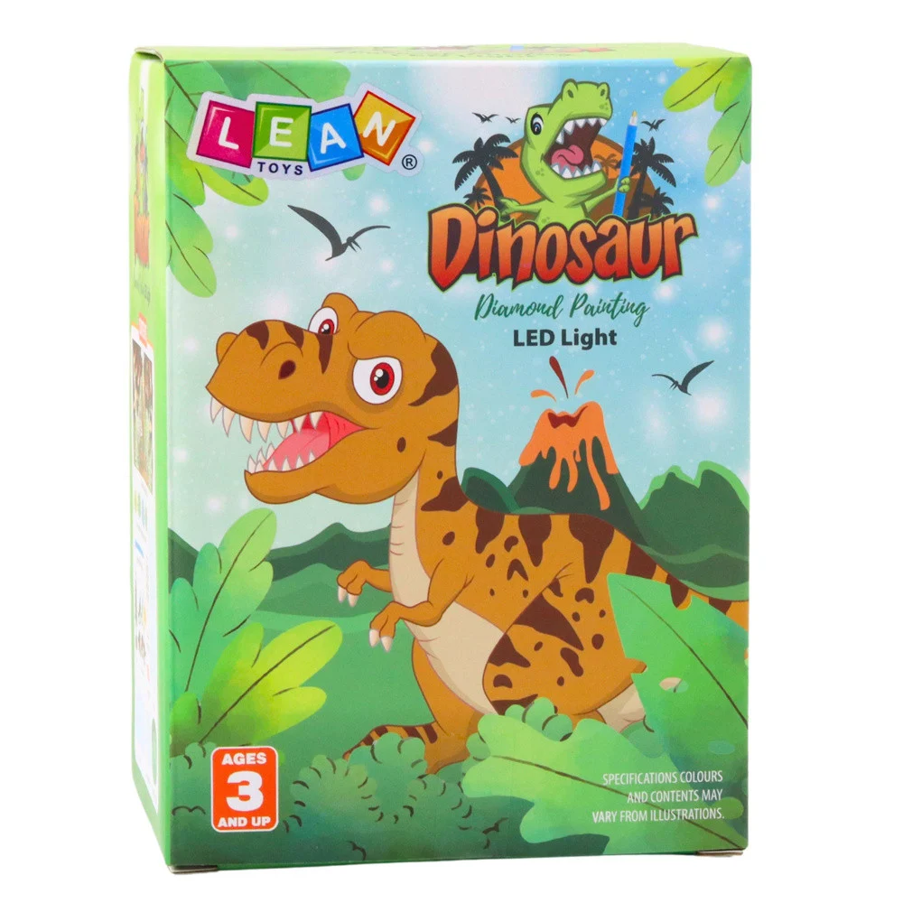 DIY Dinosauri u staklenci Kreativni komplet Noćno svjetlo s daljinskim upravljačem_3