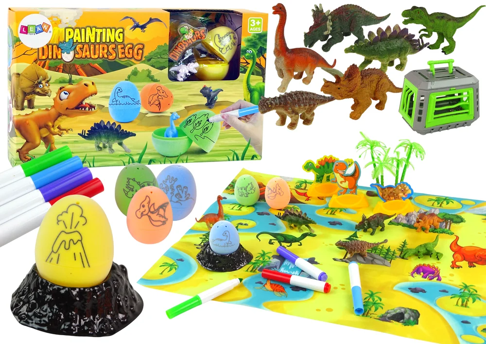 DIY kreativni komplet za bojanje transportera s jajima dinosaura_1