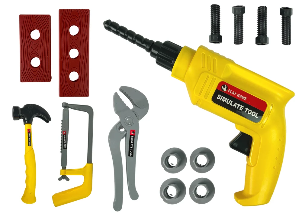 DIY set bušilica, čekić i odvijači_4