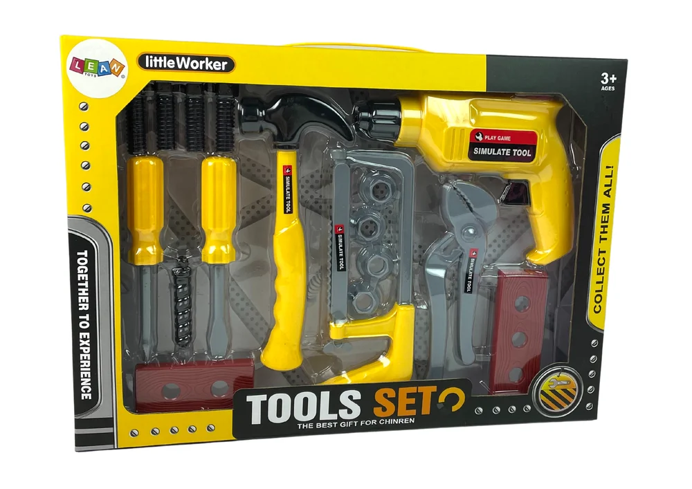 DIY set bušilica, čekić i odvijači_5