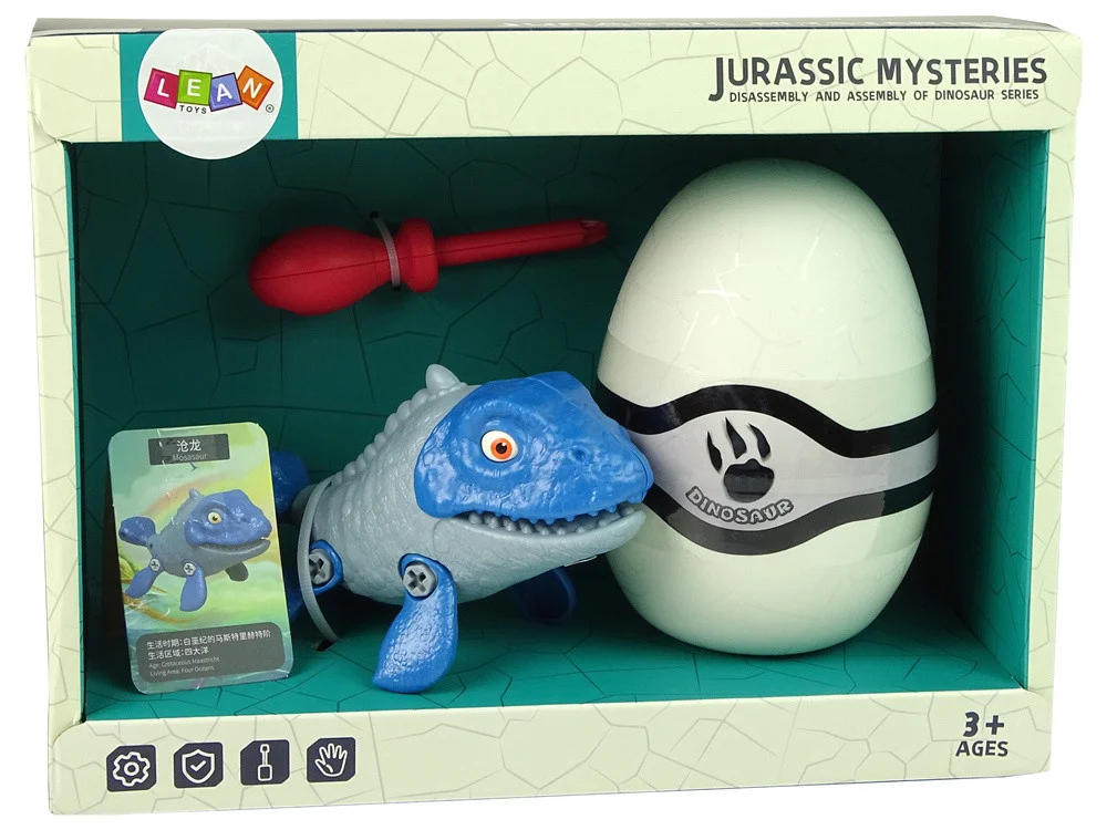 DIY set mozasaur s jajetom i odvijačem plavi_6