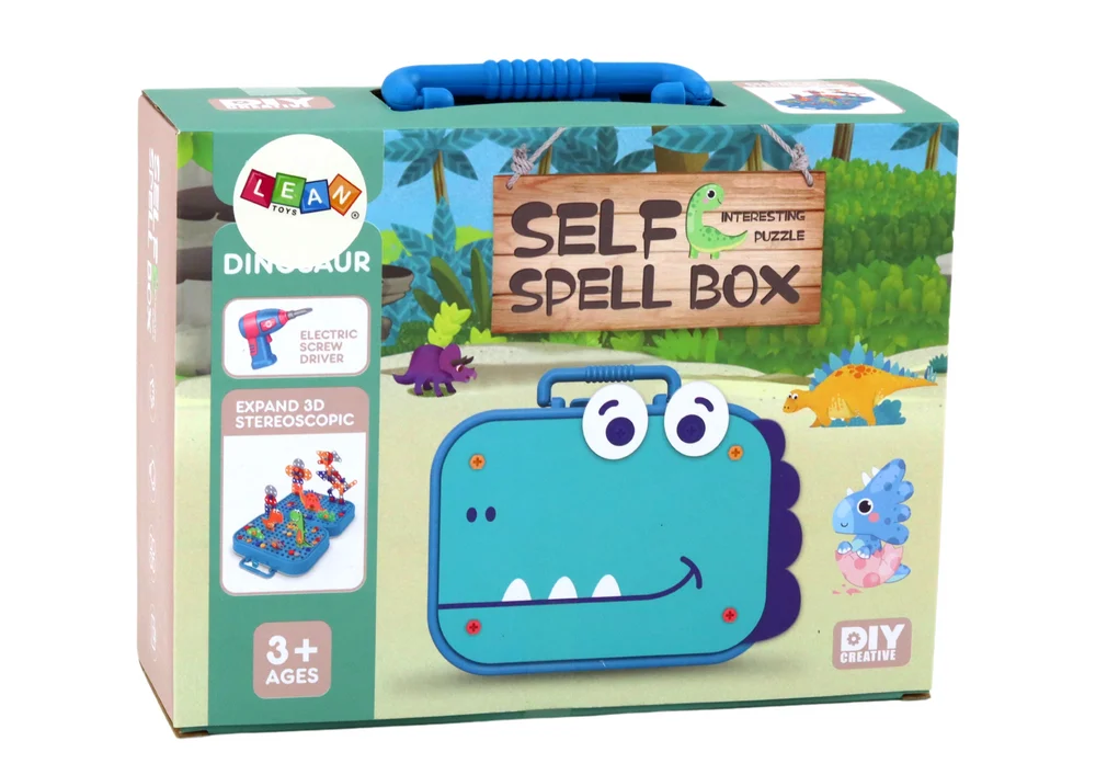 DIY set slagalica dinosauri s koferom 227 dijelova_3
