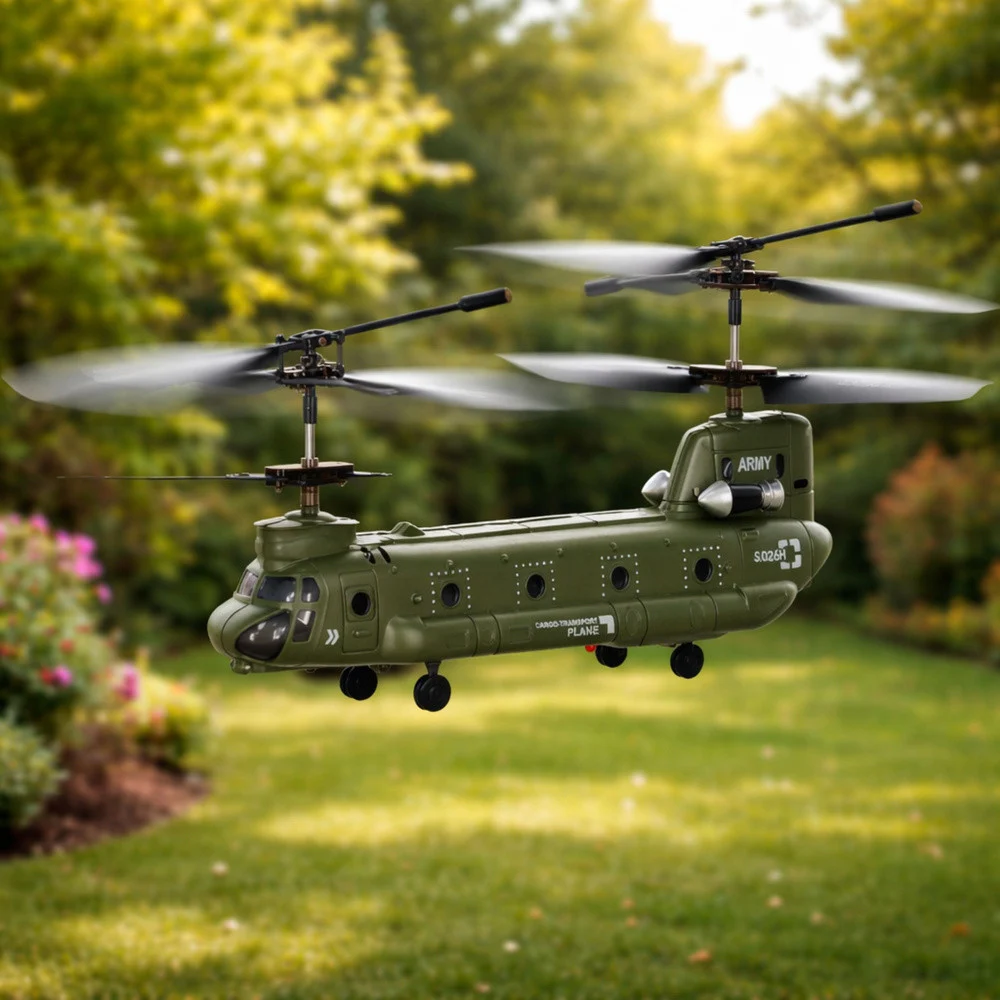 Daljinski upravljač za RC helikopter Syma S026H-1, zelena kaki boja_4