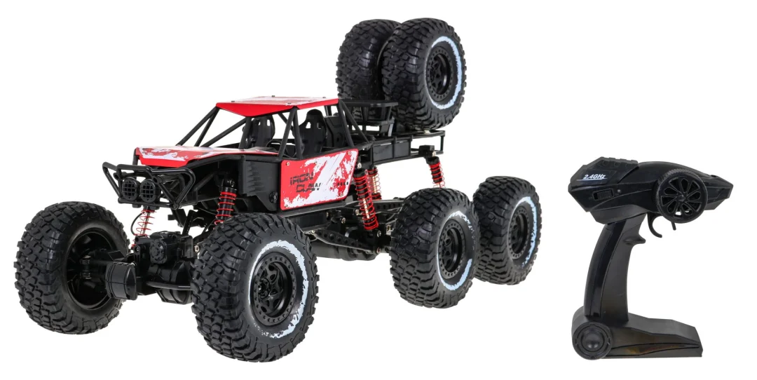 Daljinski upravljana gusjenica 1:8 za djecu 6+ godina 2,4 GHz daljinski upravljač, crvena_2