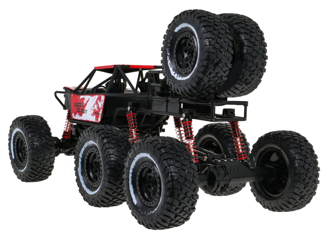 Daljinski upravljana gusjenica 1:8 za djecu 6+ godina 2,4 GHz daljinski upravljač, crvena_5