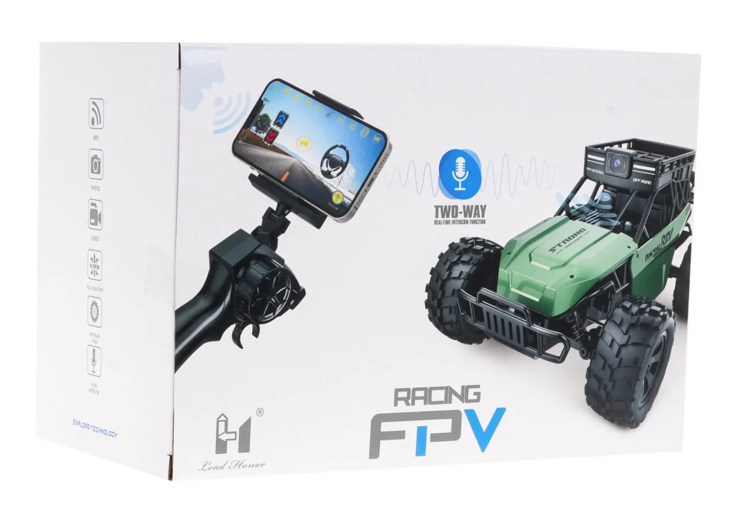 Daljinski upravljani FPV terenski automobil za djecu 6+ s Wi-Fi kamerom + funkcija dijaloga + gumene gume + metalna karoserija_10