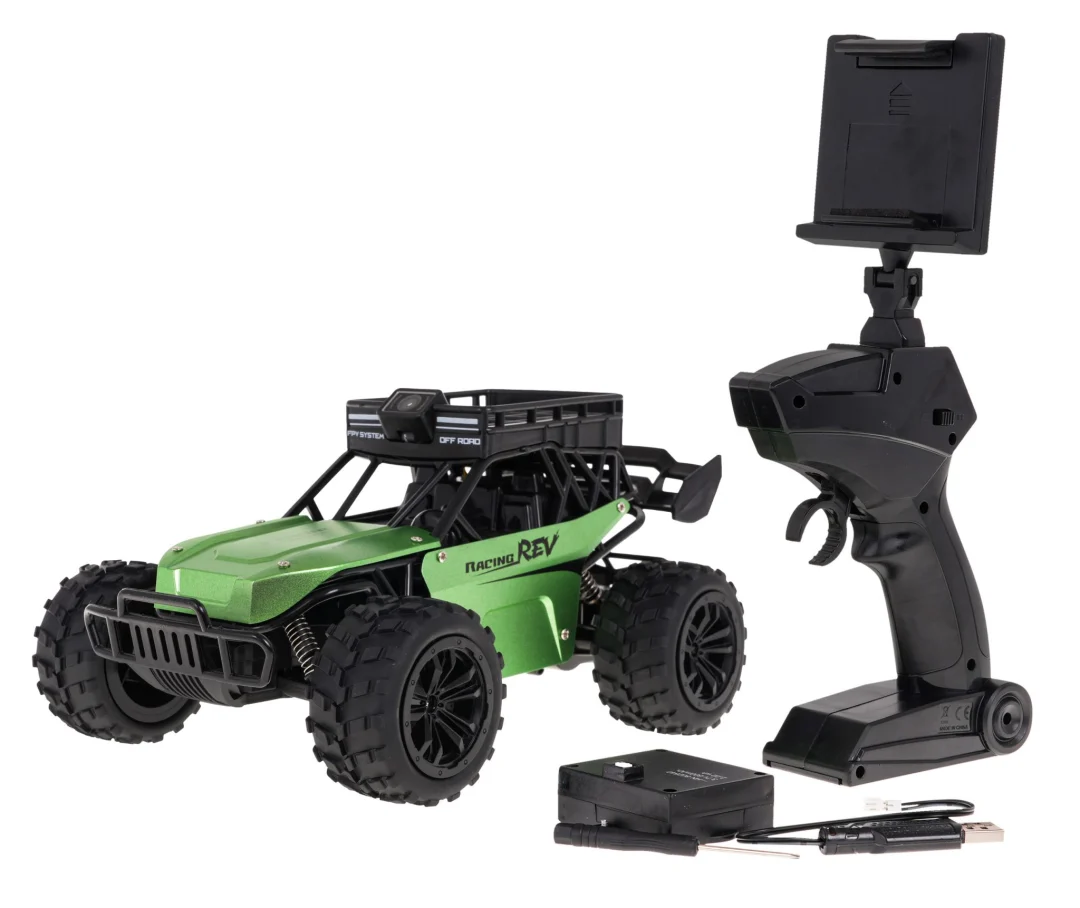 Daljinski upravljani FPV terenski automobil za djecu 6+ s Wi-Fi kamerom + funkcija dijaloga + gumene gume + metalna karoserija_3