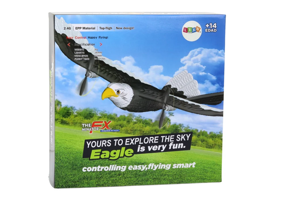 Daljinski upravljani avion Eagle Bird, oblik orla, 41 × 28 × 5 cm_4
