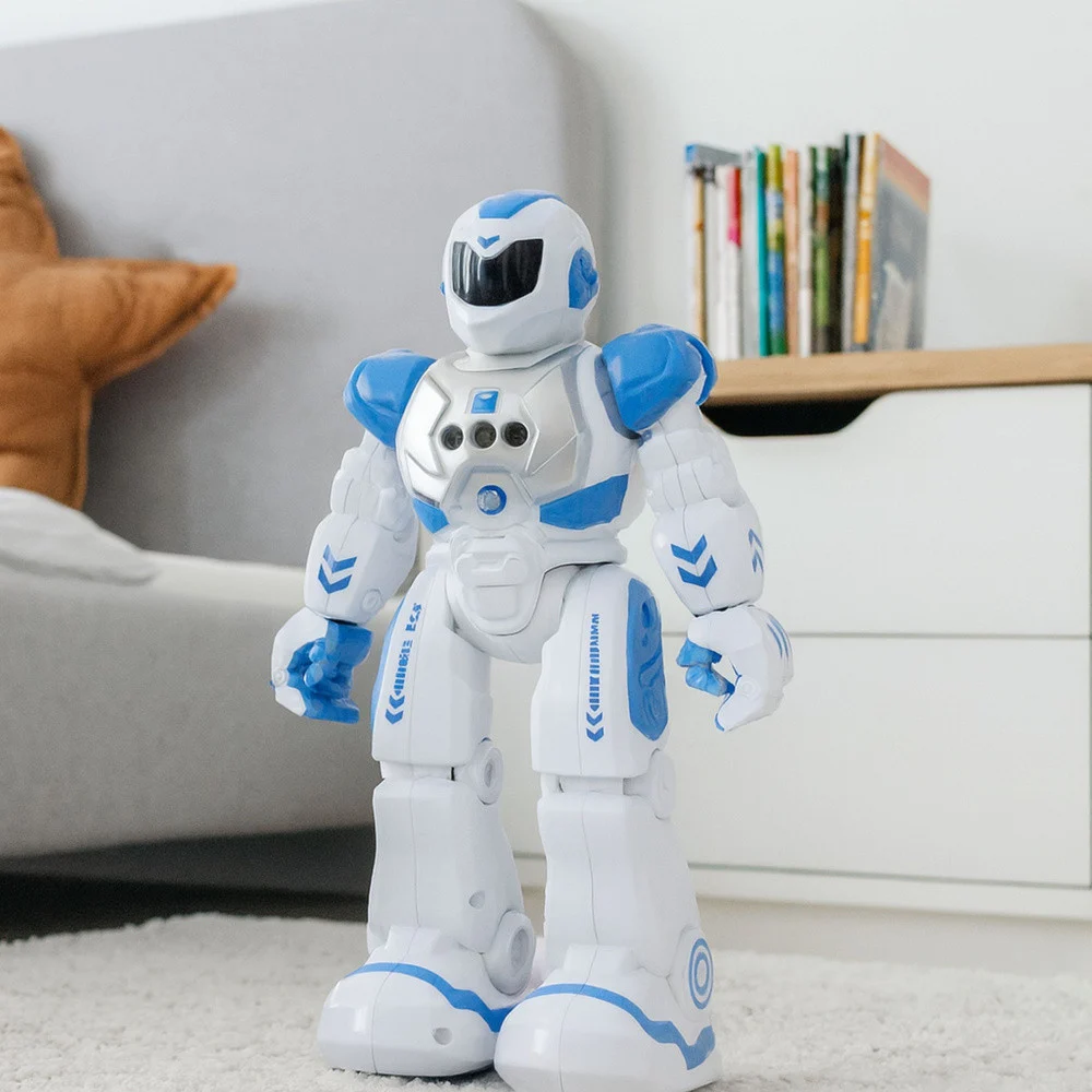 Daljinski upravljani edukativni robot RC govoreća plesna svjetla zvuče plavo_3