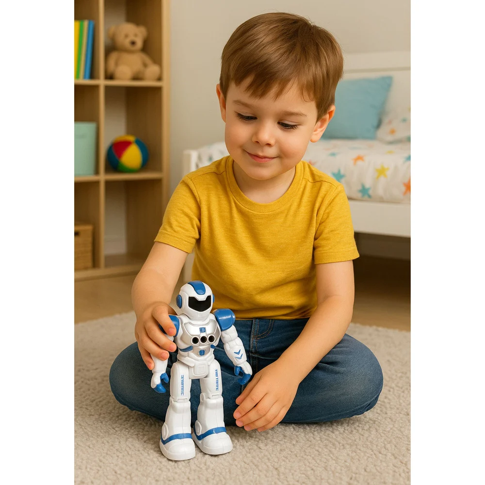 Daljinski upravljani edukativni robot RC govoreća plesna svjetla zvuče plavo_5