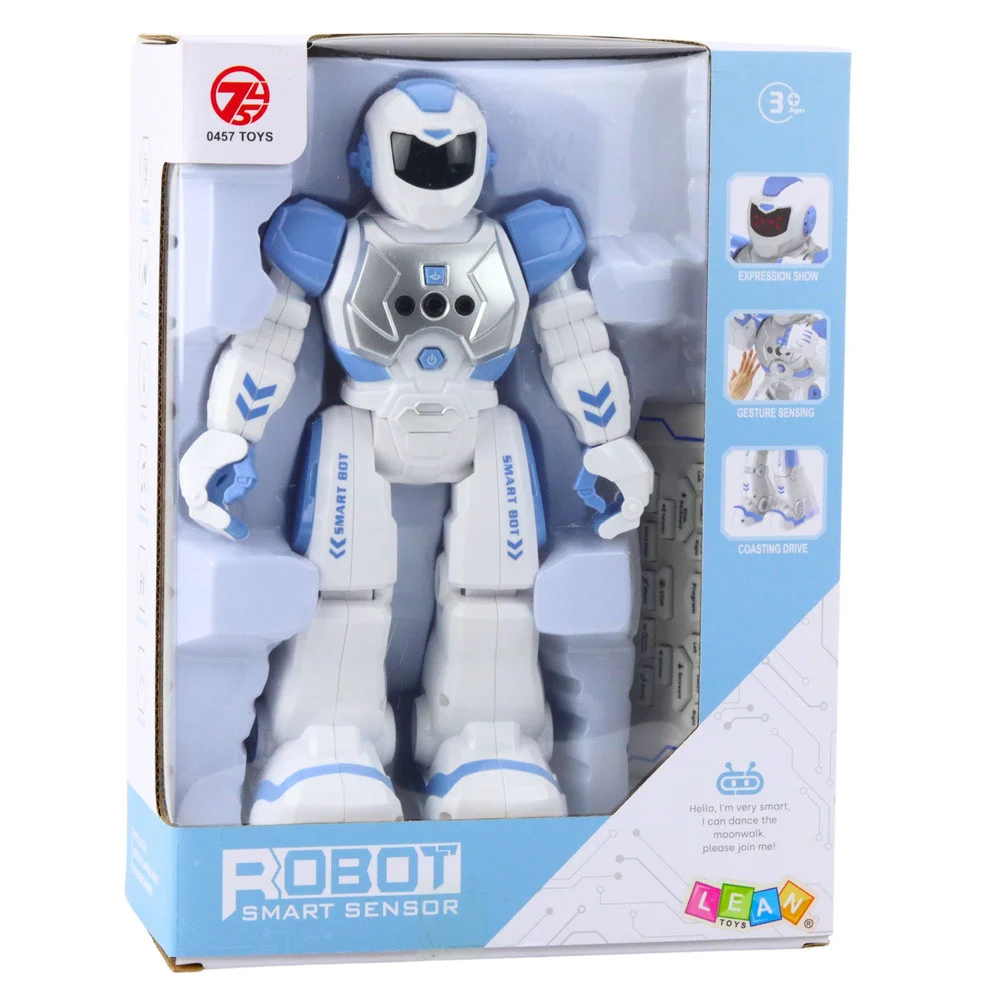 Daljinski upravljani edukativni robot RC govoreća plesna svjetla zvuče plavo_6