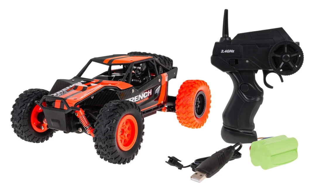 Daljinski upravljani pustinjski kamion gusjeničar za djecu 6+ Model 1:24 + metalna karoserija + 4x4_3