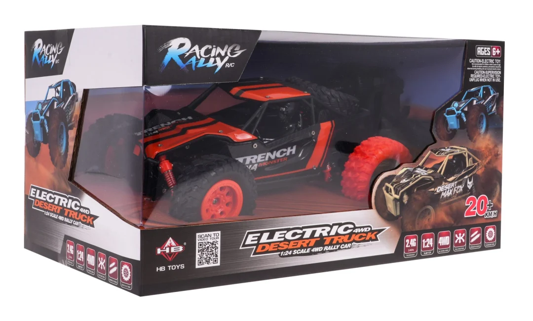 Daljinski upravljani pustinjski kamion gusjeničar za djecu 6+ Model 1:24 + metalna karoserija + 4x4_9